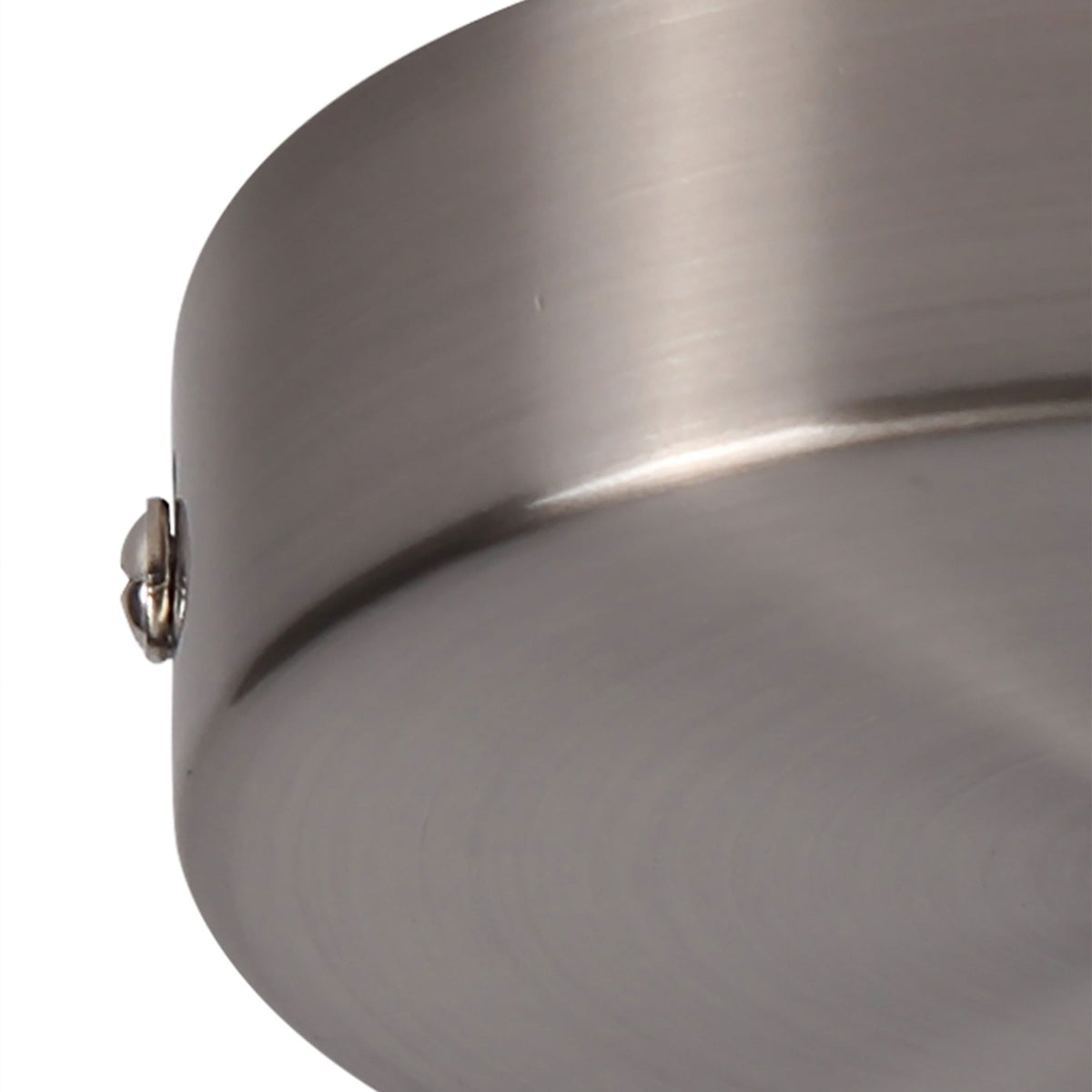 Abode Single Cable Round Ceiling Rose in Brushed Nickel