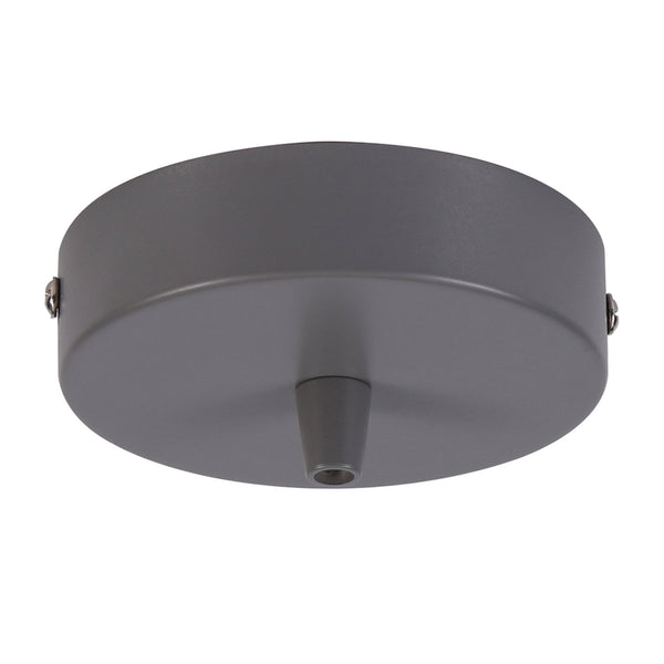 Abode Single Cable Round Ceiling Rose in Grey