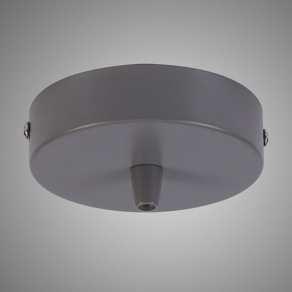 Abode Single Cable Round Ceiling Rose in Grey