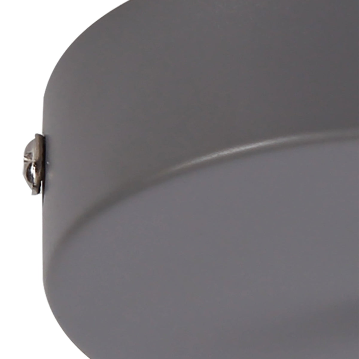 Abode Single Cable Round Ceiling Rose in Grey