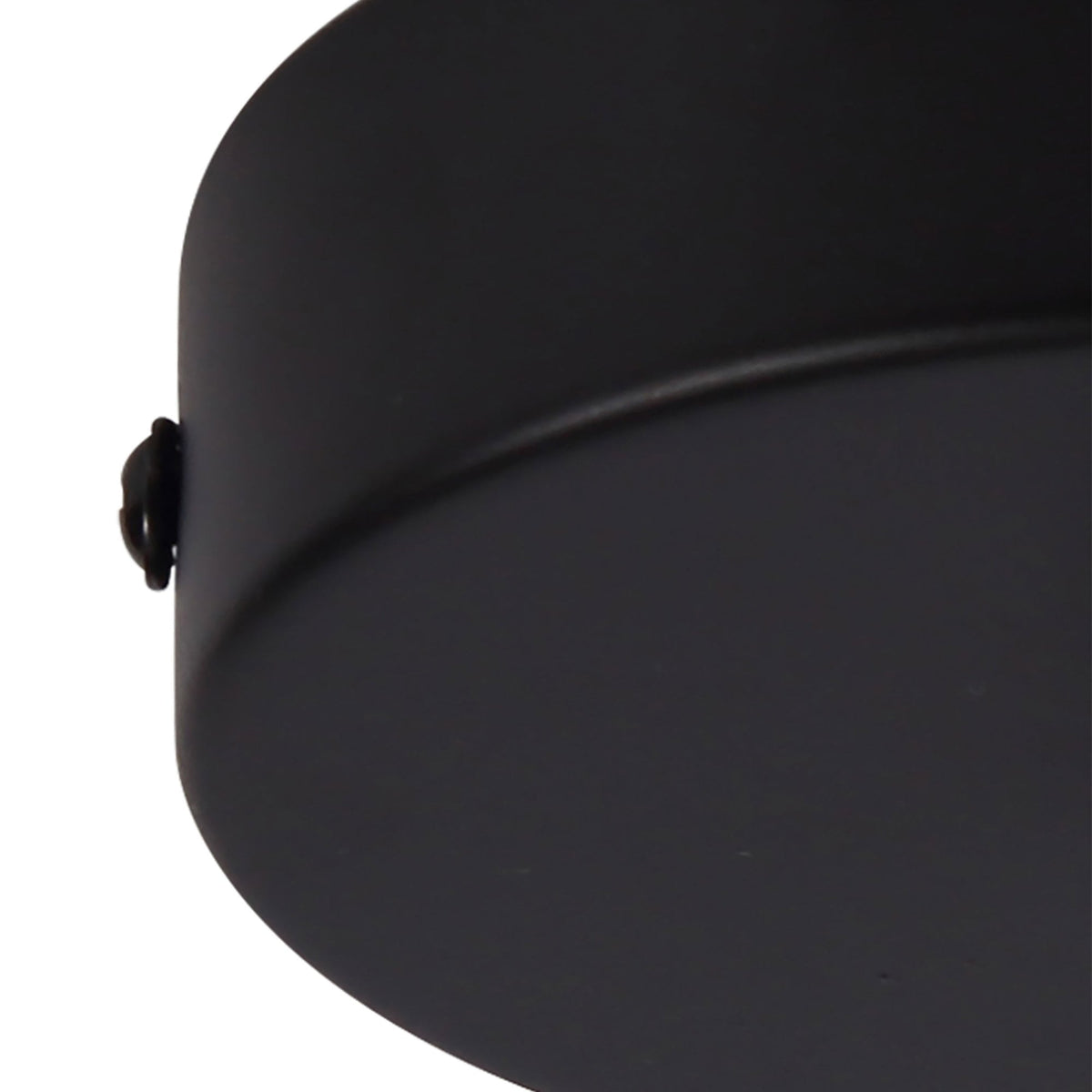 Abode Single Cable Round Ceiling Rose in Black