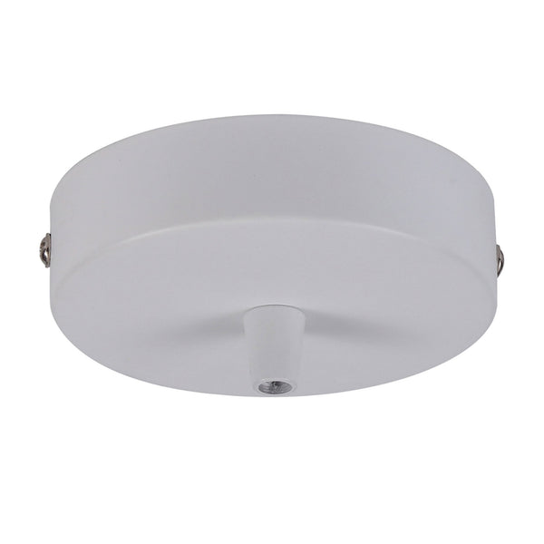 Abode Single Cable Round Ceiling Rose in White