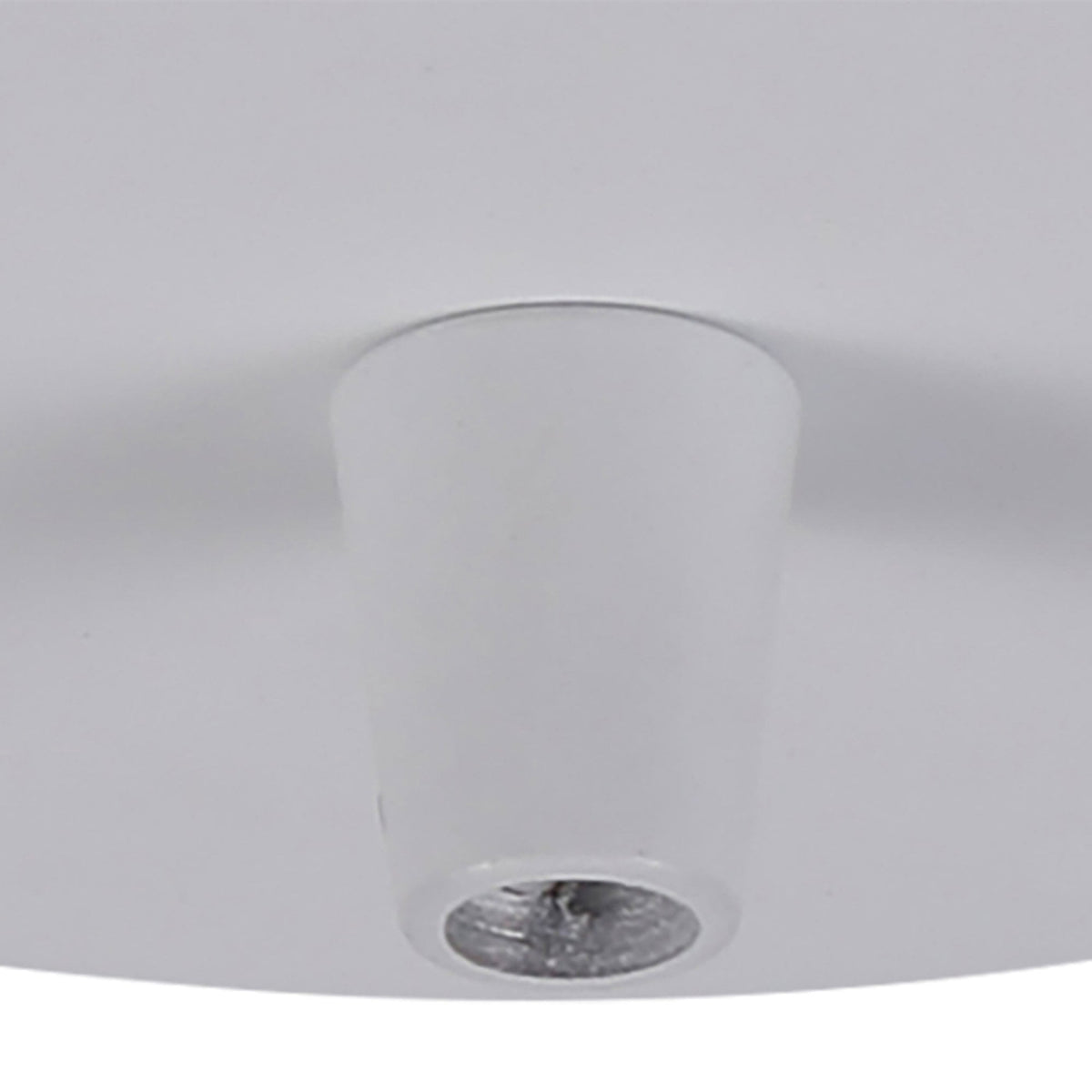 Abode Single Cable Round Ceiling Rose in White