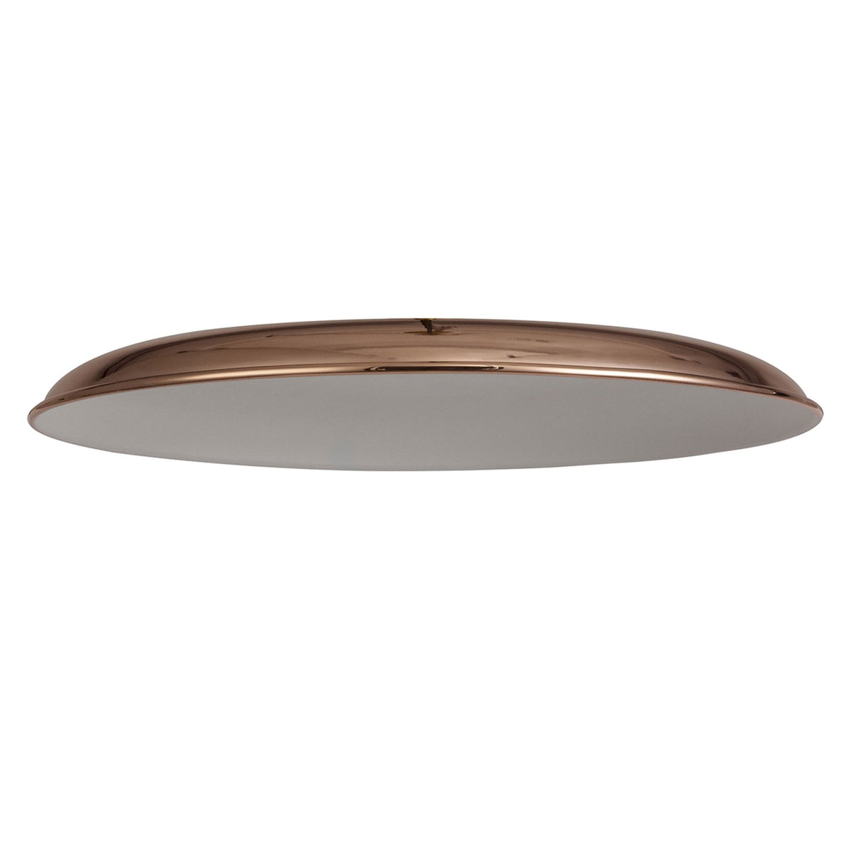 Abode Round Shallow 350mm Metal Lampshade in Copper