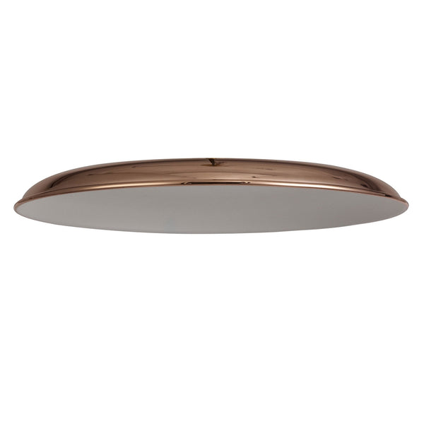 Abode Round Shallow 350mm Metal Lampshade in Copper
