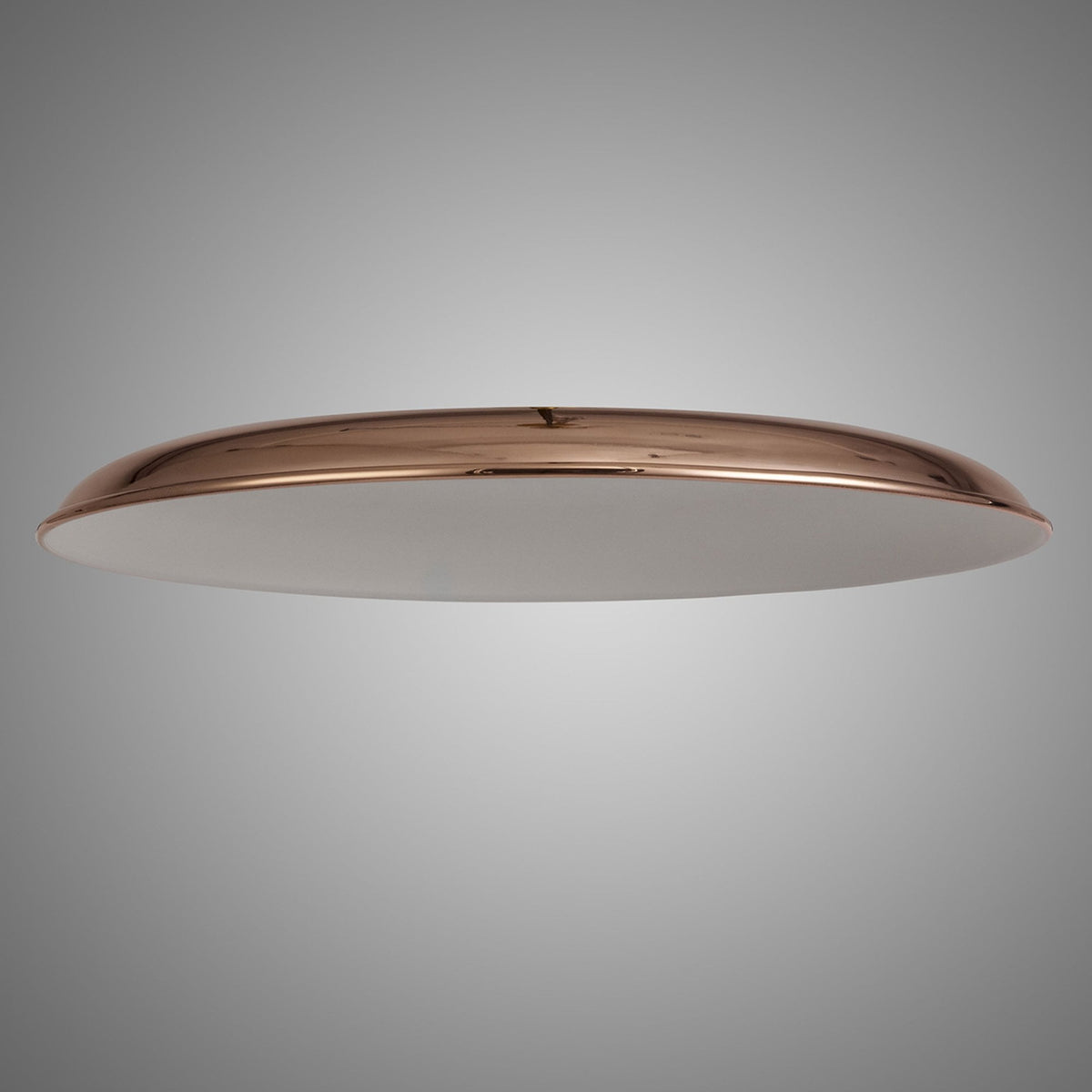 Abode Round Shallow 350mm Metal Lampshade in Copper