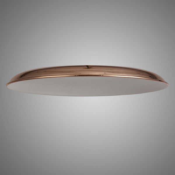 Abode Round Shallow 350mm Metal Lampshade in Copper