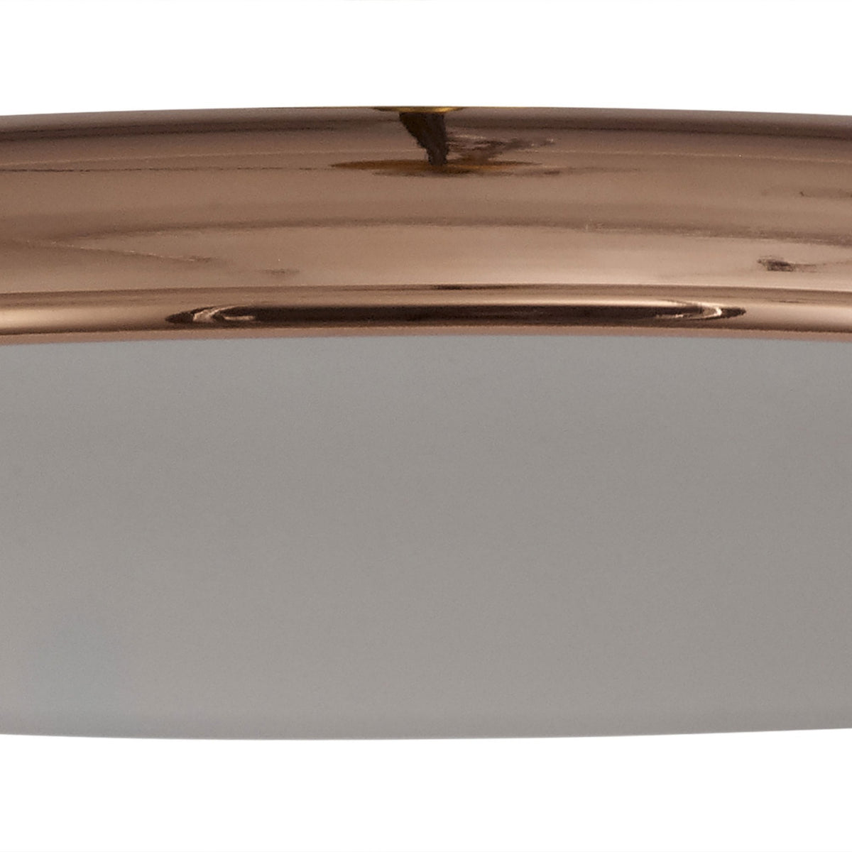 Abode Round Shallow 350mm Metal Lampshade in Copper