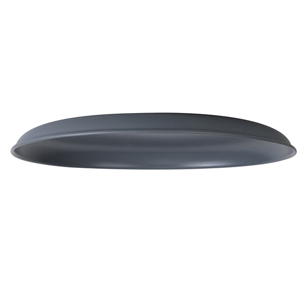 Abode Round Shallow 350mm Metal Lampshade in Grey