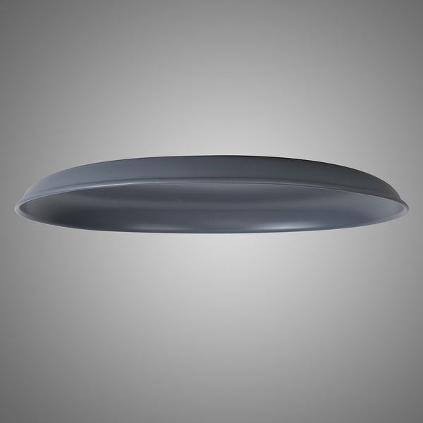 Abode Round Shallow 350mm Metal Lampshade in Grey