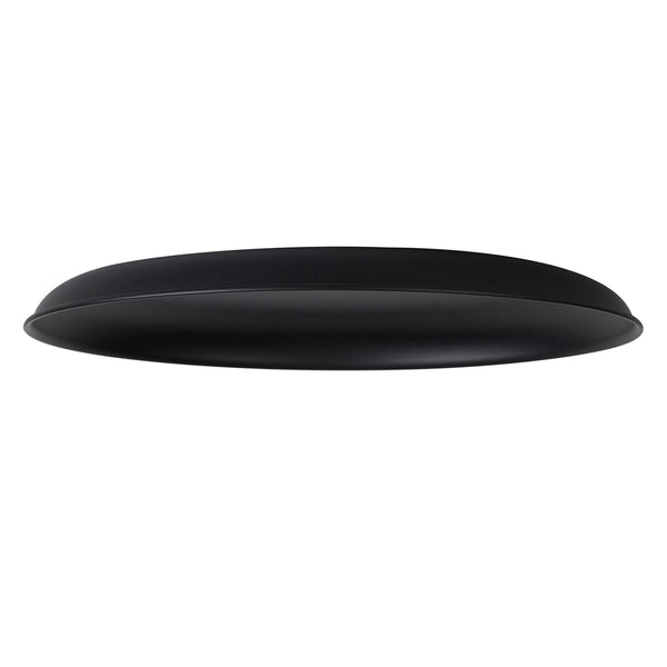 Abode Round Shallow 350mm Metal Lampshade in Black