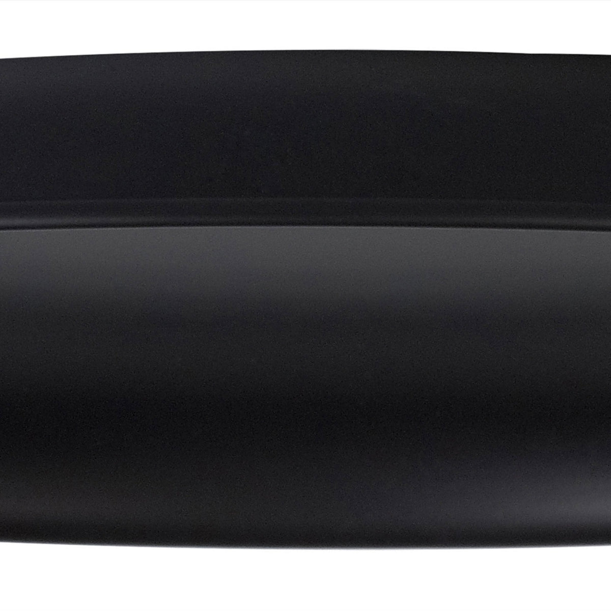 Abode Round Shallow 350mm Metal Lampshade in Black