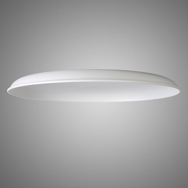 Abode Round Shallow 350mm Metal Lampshade in White