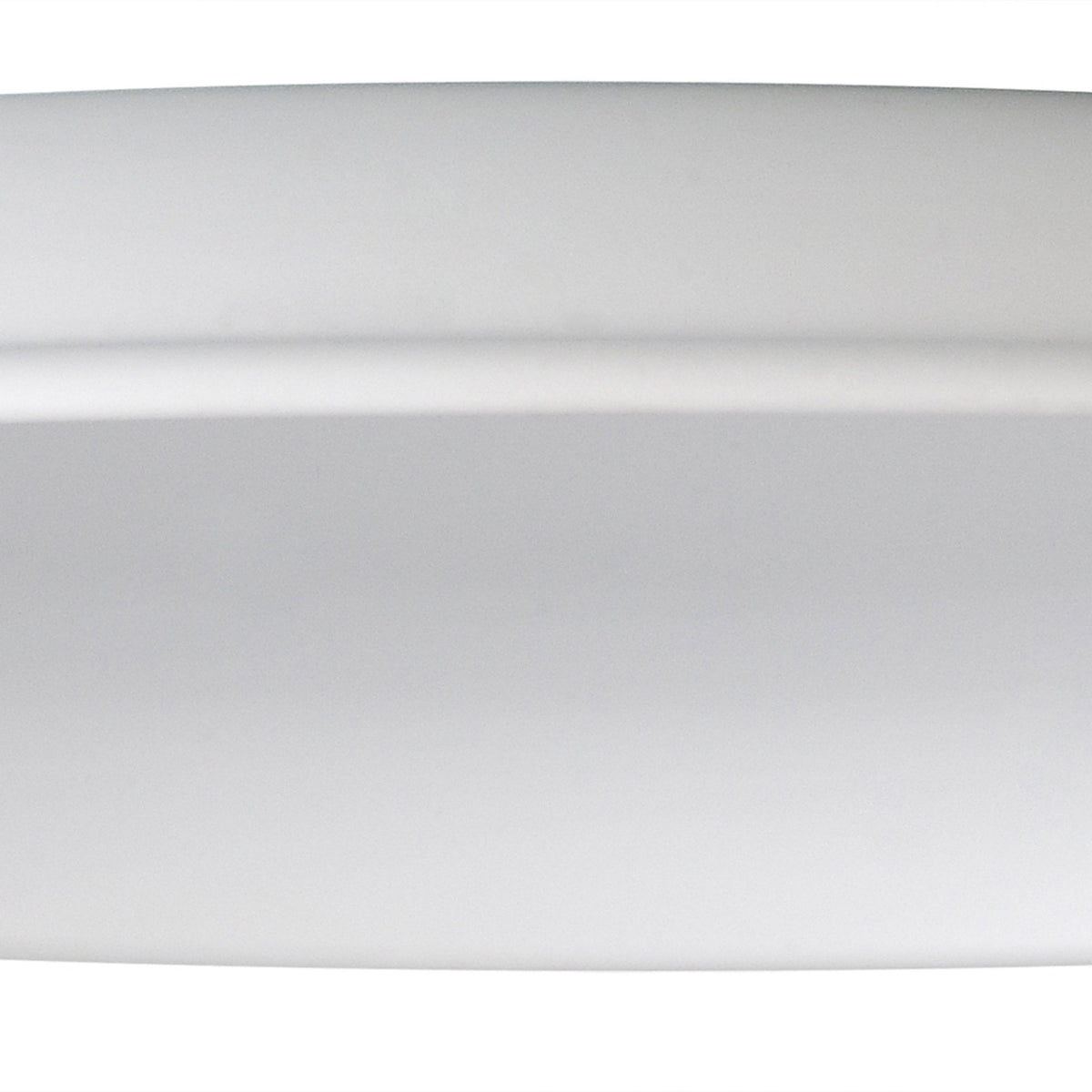 Abode Round Shallow 350mm Metal Lampshade in White