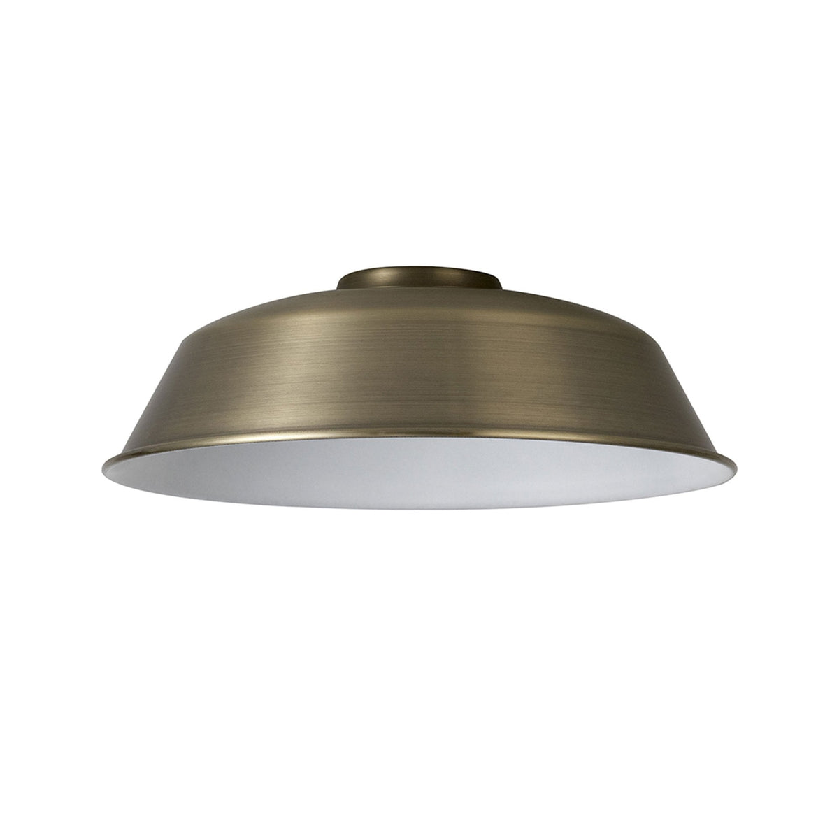 Abode Round Angled 250mm Metal Lampshade in Brushed Bronze
