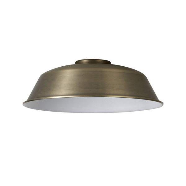 Abode Round Angled 250mm Metal Lampshade in Brushed Bronze