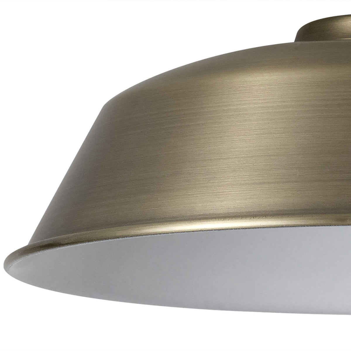 Abode Round Angled 250mm Metal Lampshade in Brushed Bronze
