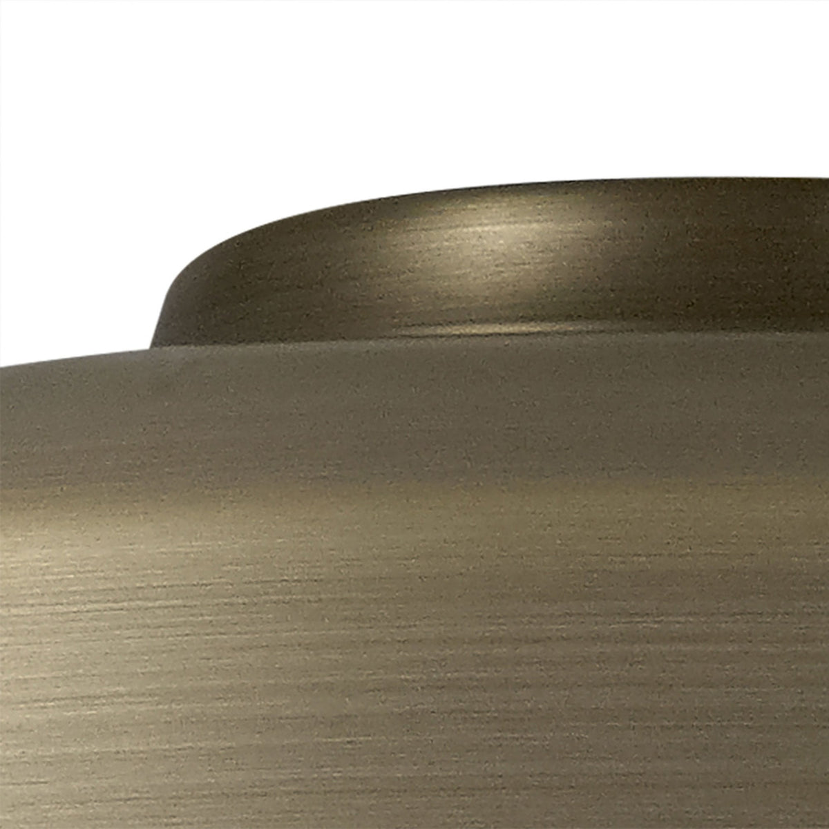 Abode Round Angled 250mm Metal Lampshade in Brushed Bronze