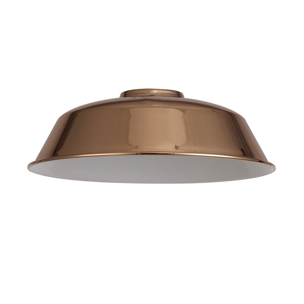 Abode Round Angled 250mm Metal Lampshade in Copper