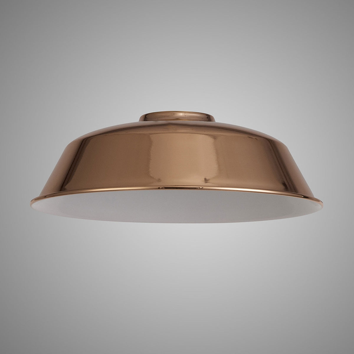 Abode Round Angled 250mm Metal Lampshade in Copper