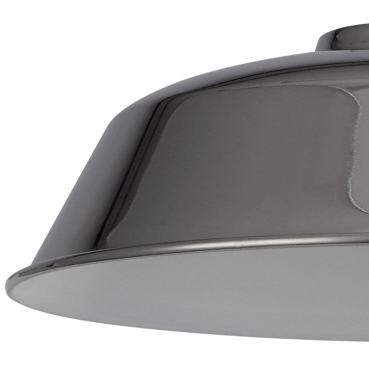 Abode Round Angled 250mm Metal Lampshade in Chrome