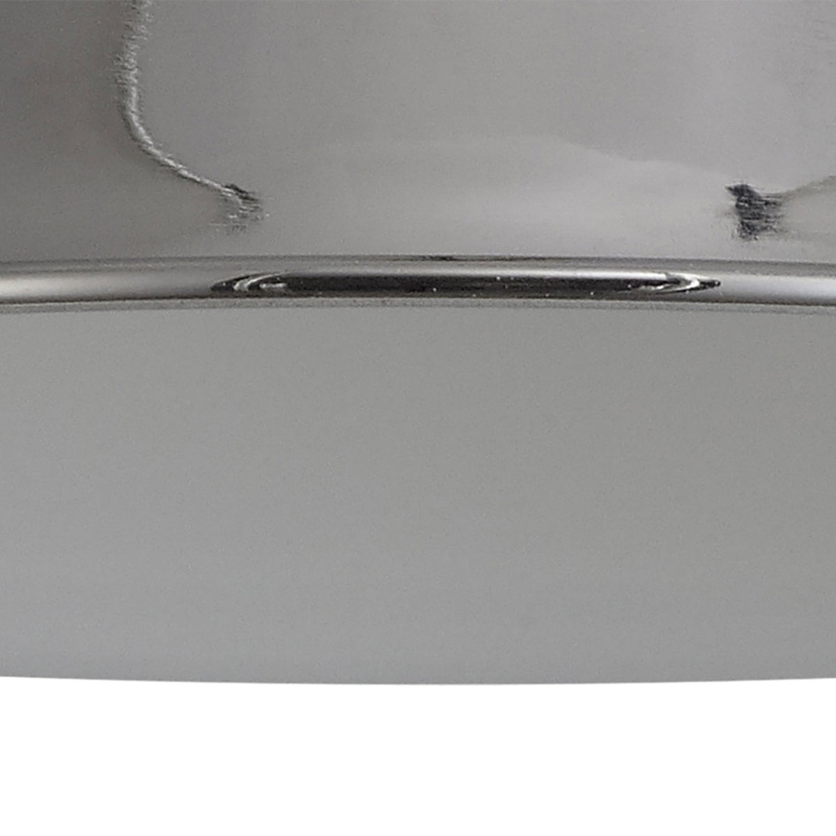 Abode Round Angled 250mm Metal Lampshade in Chrome