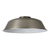 Abode Round Angled 250mm Metal Lampshade in Brushed Nickel