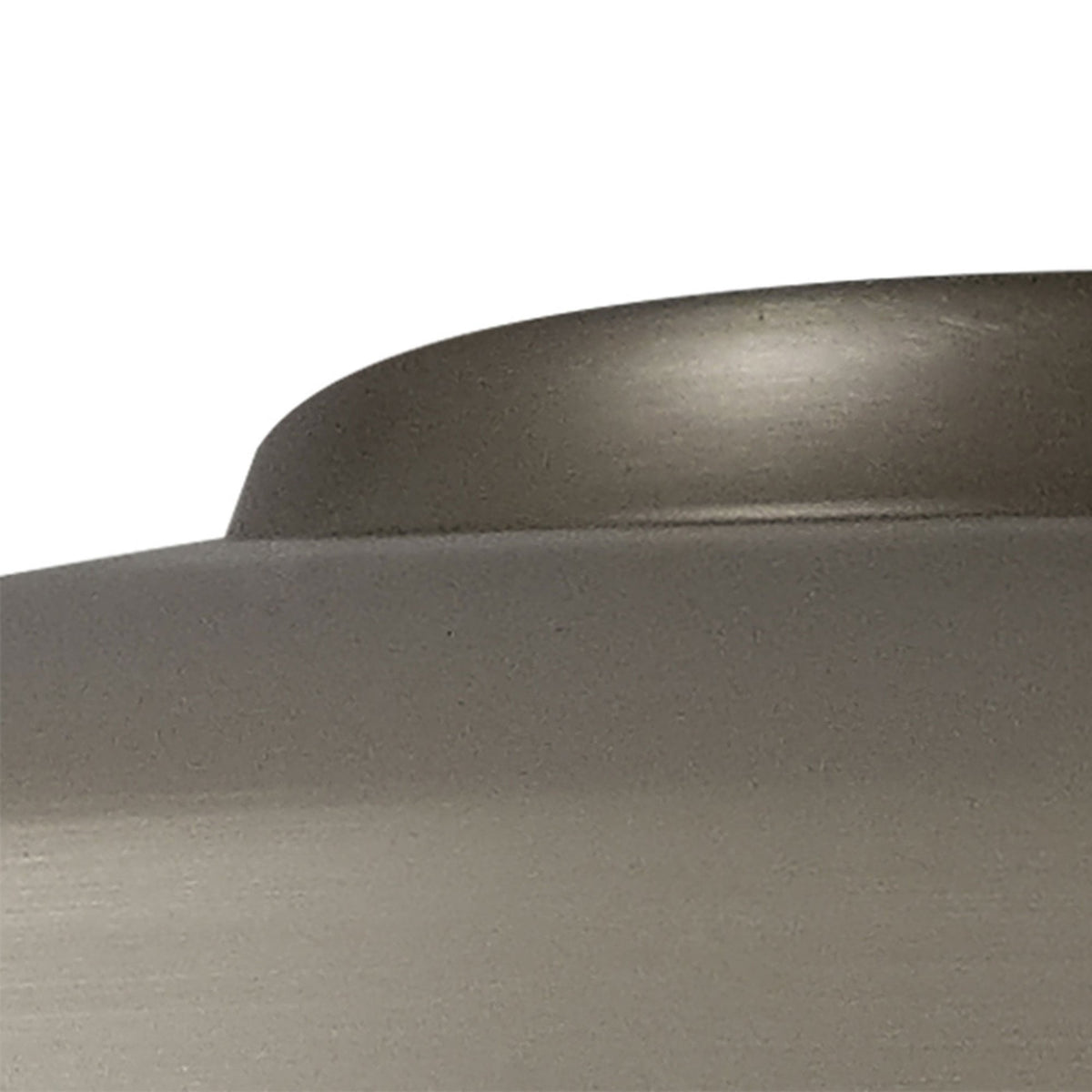 Abode Round Angled 250mm Metal Lampshade in Brushed Nickel