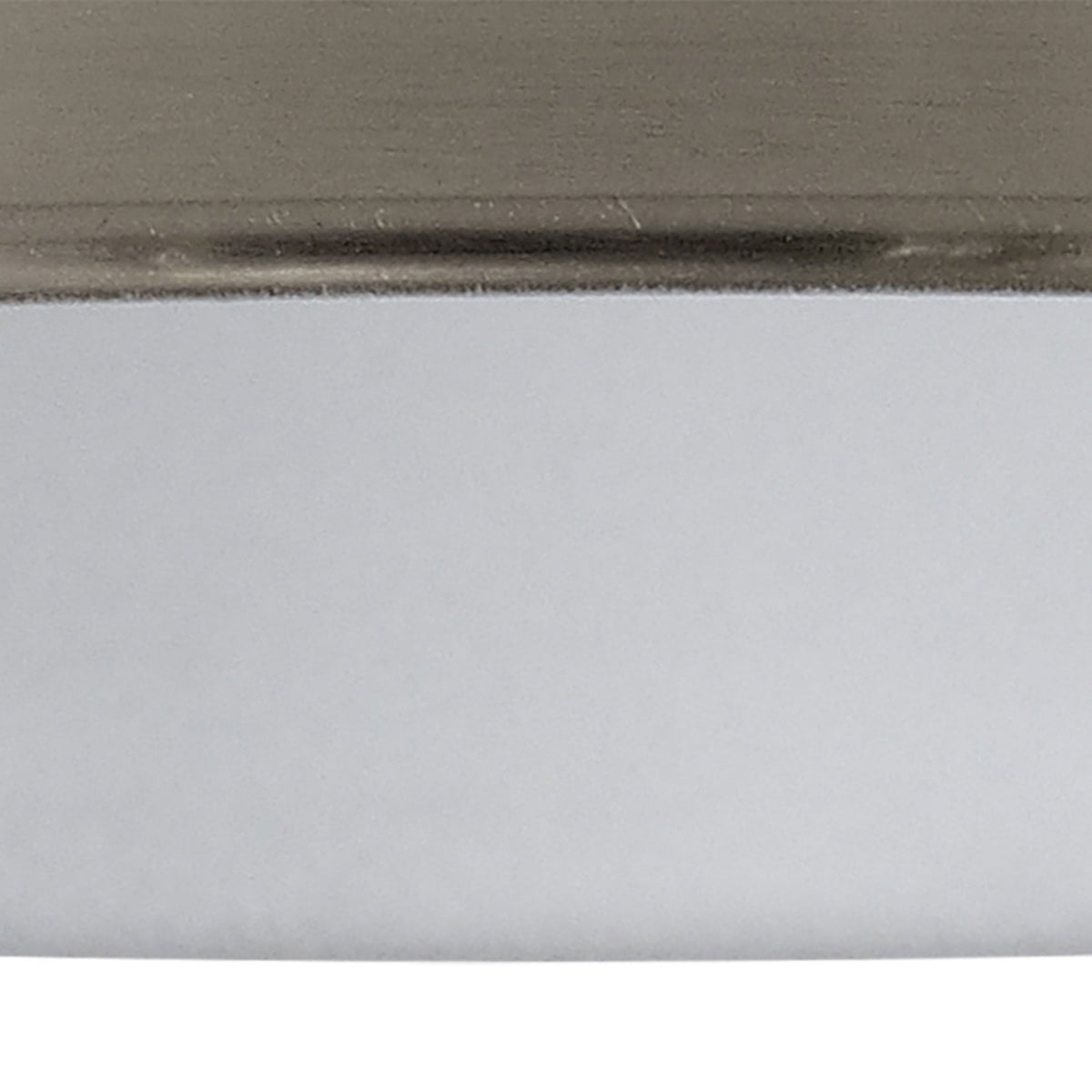 Abode Round Angled 250mm Metal Lampshade in Brushed Nickel