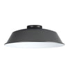 Abode Round Angled 250mm Metal Lampshade in Black Chrome