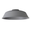 Abode Round Angled 250mm Metal Lampshade in Grey