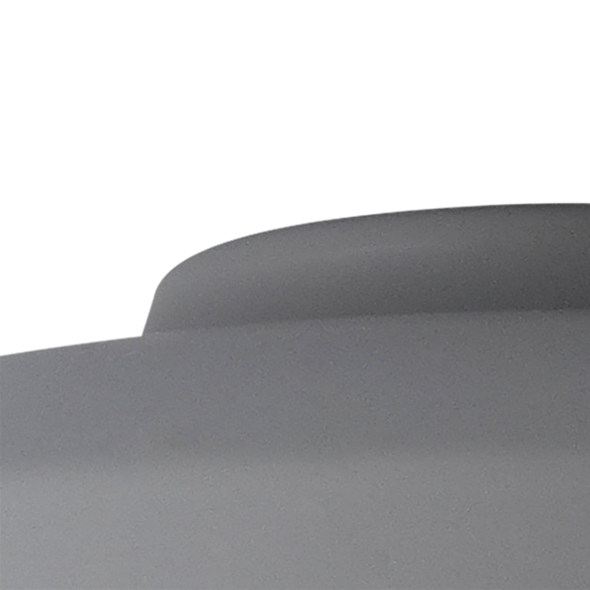 Abode Round Angled 250mm Metal Lampshade in Grey