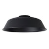 Abode Round Angled 250mm Metal Lampshade in Black