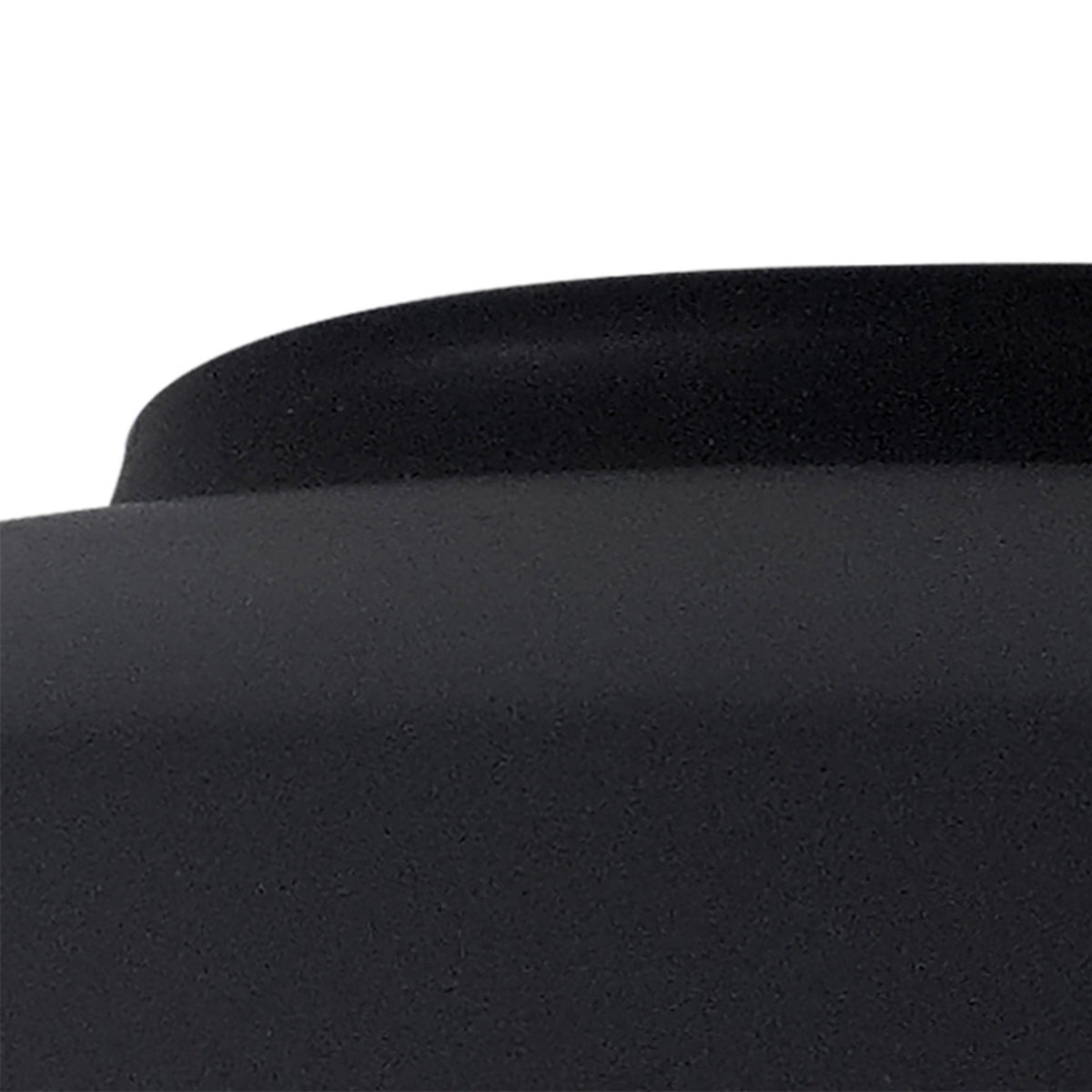 Abode Round Angled 250mm Metal Lampshade in Black