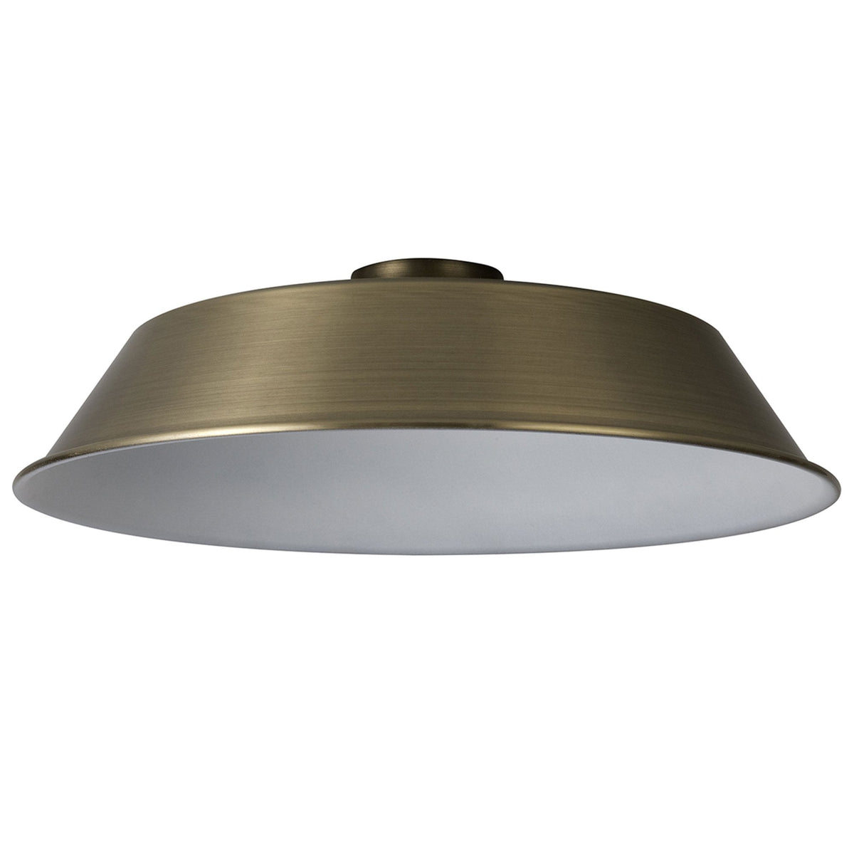 Abode Round Angled 350mm Metal Lampshade in Brushed Bronze