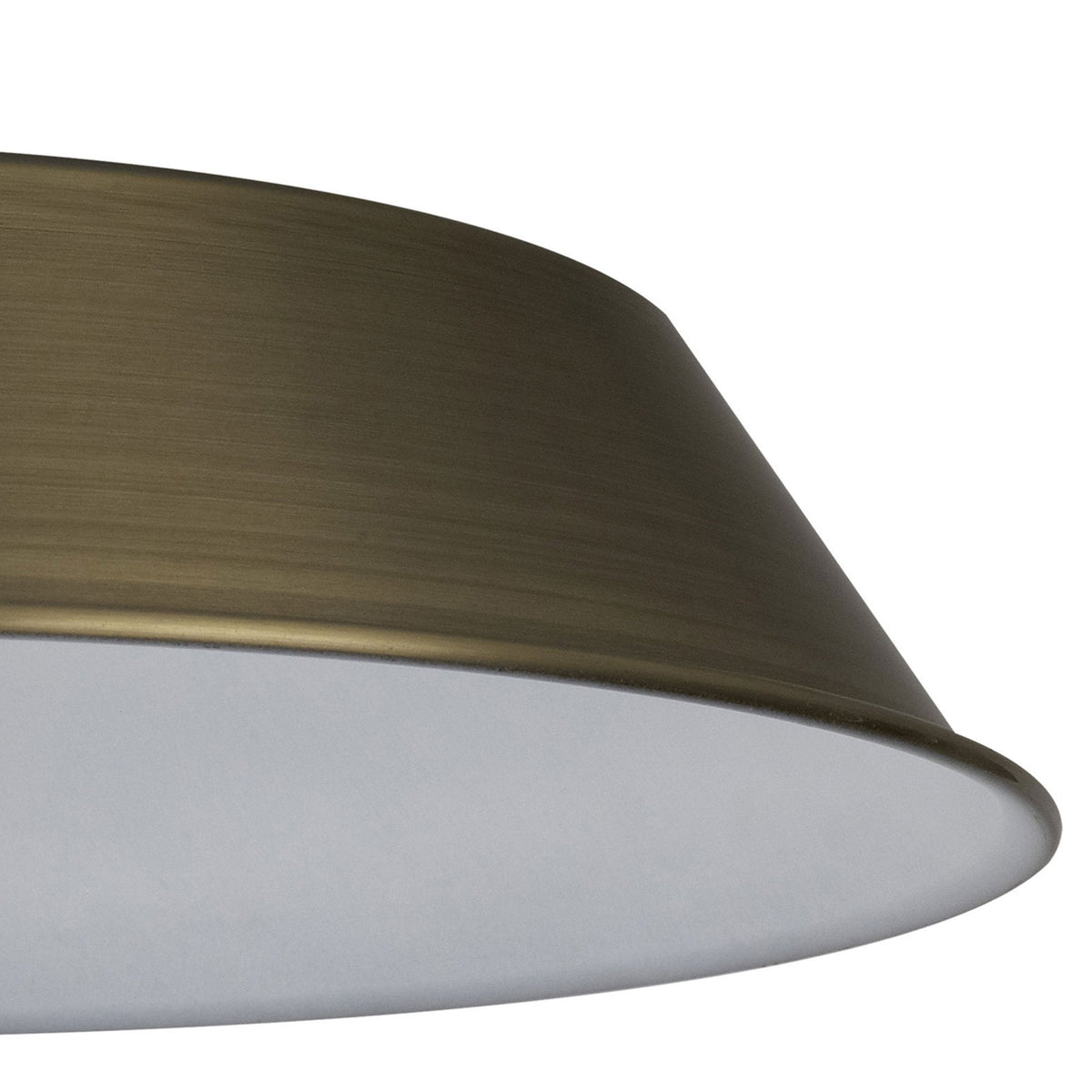 Abode Round Angled 350mm Metal Lampshade in Brushed Bronze