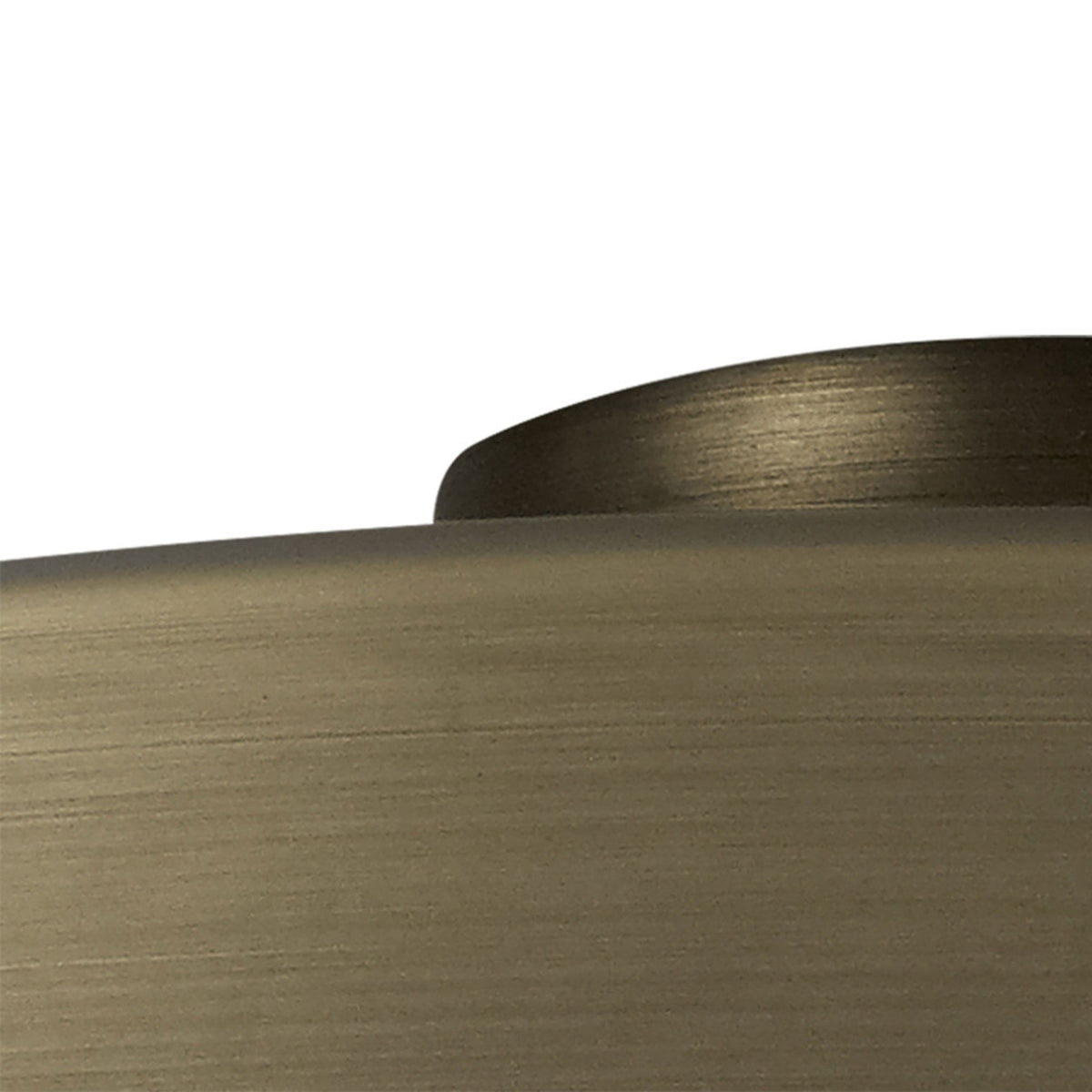 Abode Round Angled 350mm Metal Lampshade in Brushed Bronze