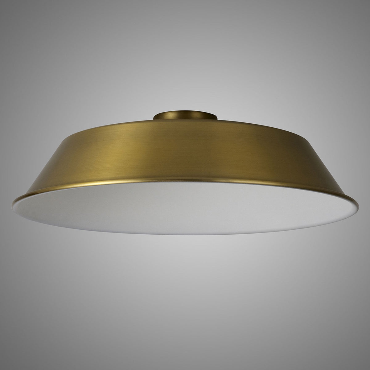 Abode Round Angled 350mm Metal Lampshade in Brushed Brown Bronze