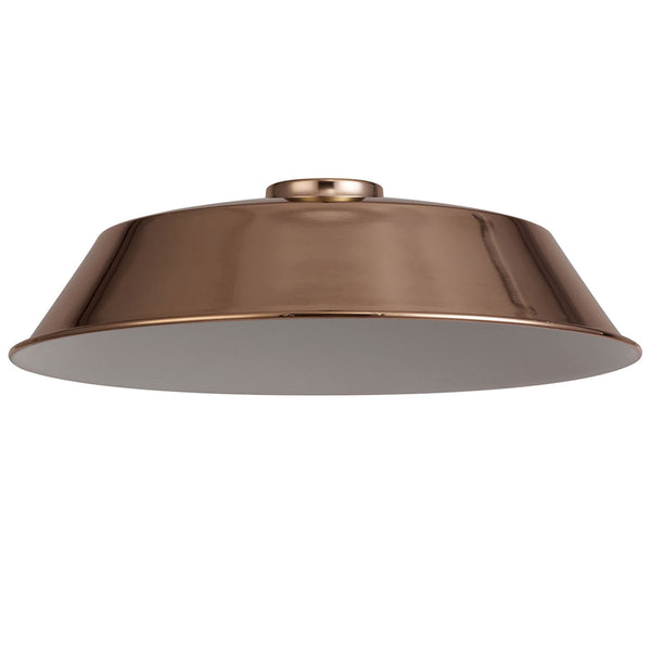 Abode Round Angled 350mm Metal Lampshade in Copper