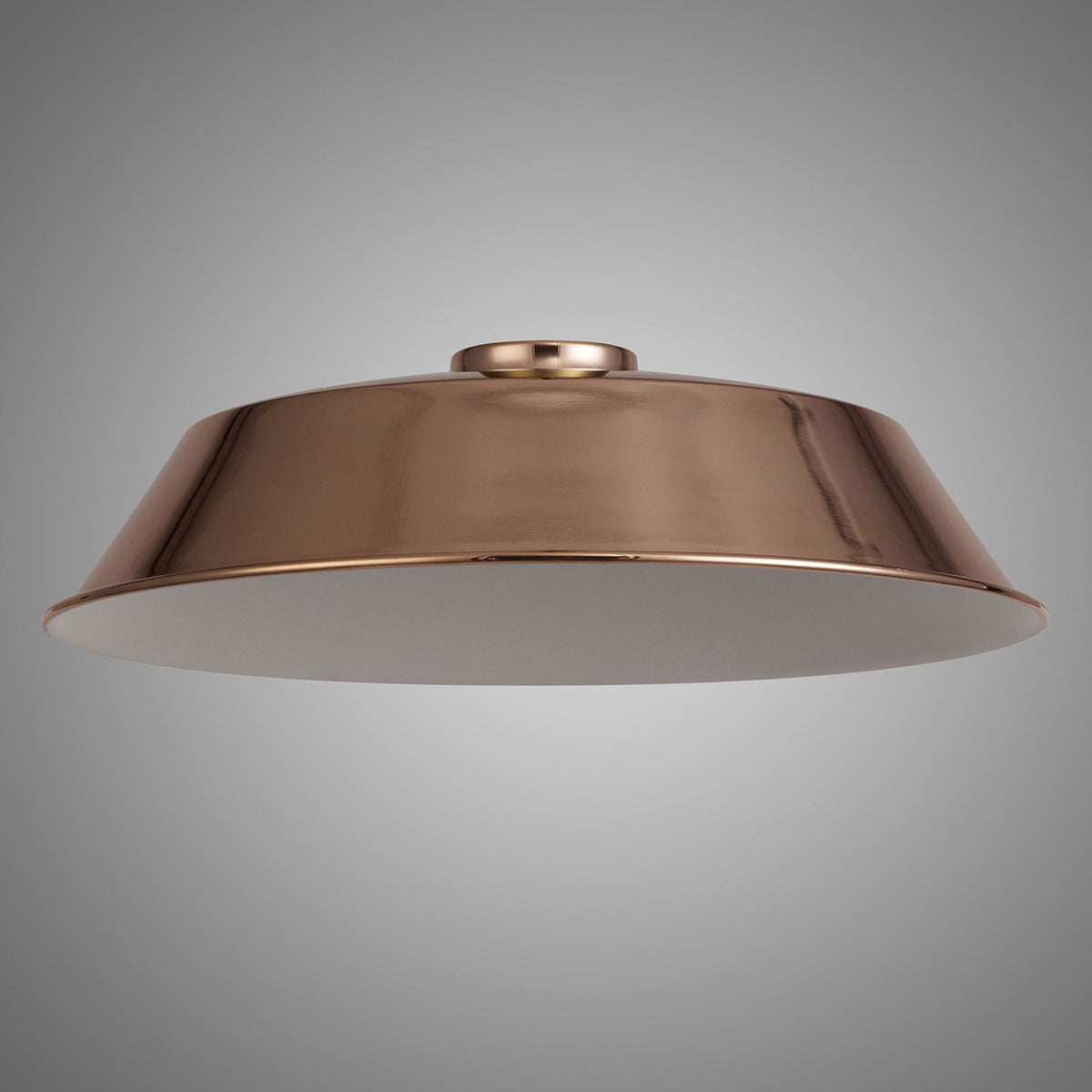 Abode Round Angled 350mm Metal Lampshade in Copper