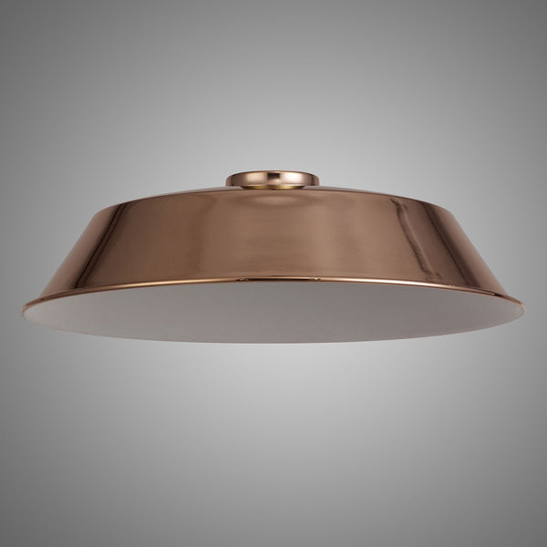 Abode Round Angled 350mm Metal Lampshade in Copper