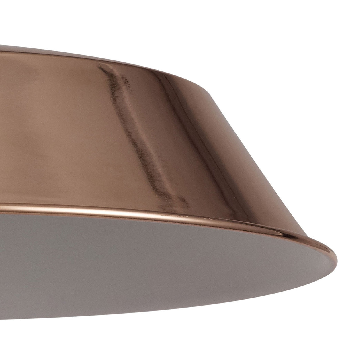 Abode Round Angled 350mm Metal Lampshade in Copper