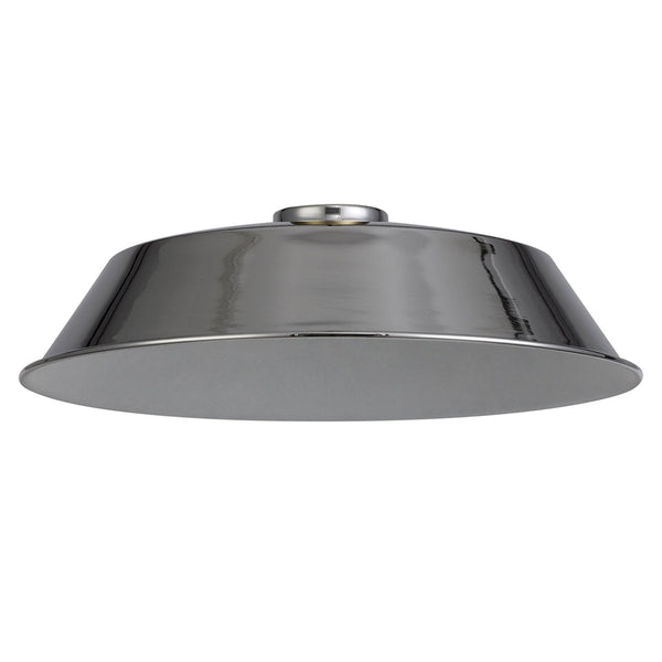 Abode Round Angled 350mm Metal Lampshade in Chrome