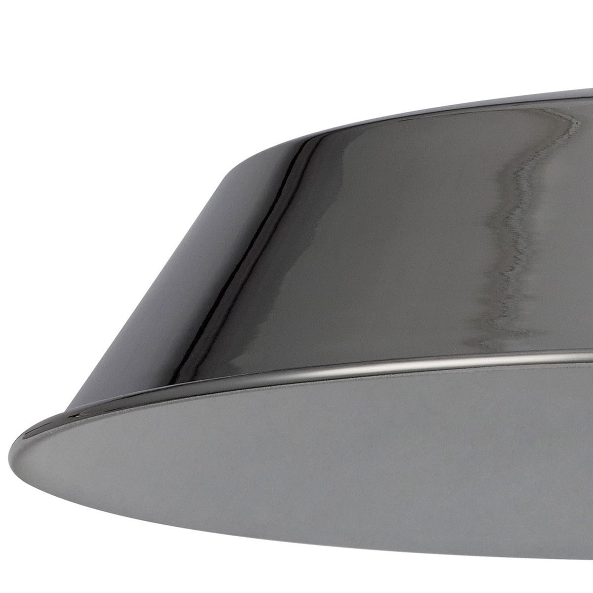 Abode Round Angled 350mm Metal Lampshade in Chrome