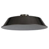 Abode Round Angled 350mm Metal Lampshade in Black Chrome
