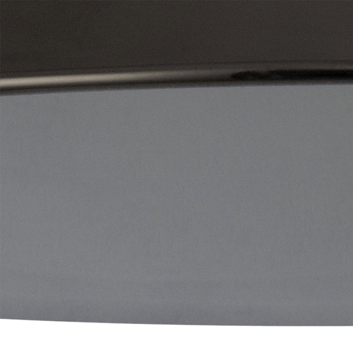 Abode Round Angled 350mm Metal Lampshade in Black Chrome