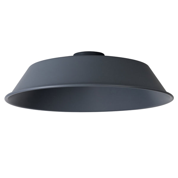 Abode Round Angled 350mm Metal Lampshade in Grey