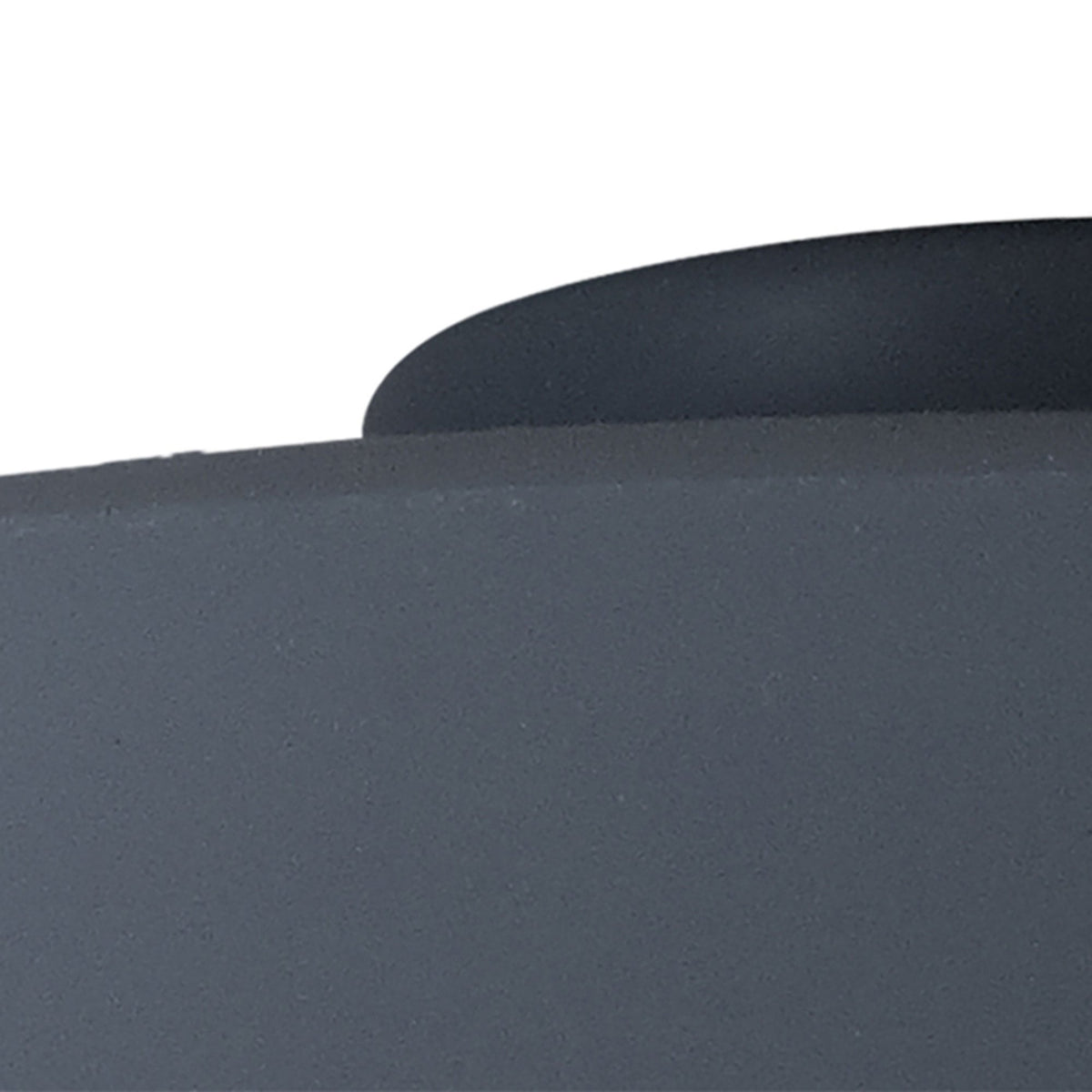 Abode Round Angled 350mm Metal Lampshade in Grey