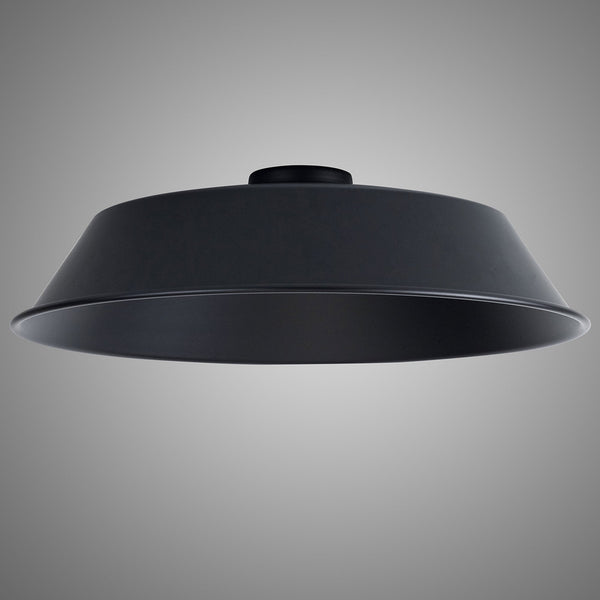 Abode Round Angled 350mm Metal Lampshade in Black