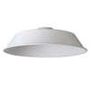 Abode Round Angled 350mm Metal Lampshade in White